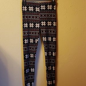Soft snowflake stretch yoga pant